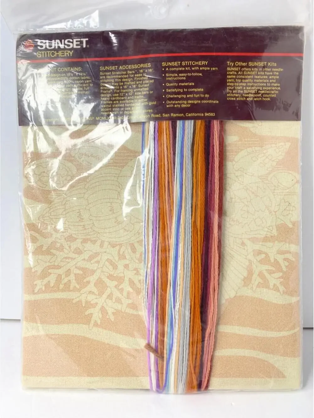 Vintage '82 Sunset Stitchery 2204 